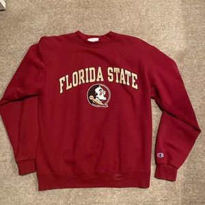 Florida State Crewneck. Maroon color and fits true to size. Size Medium.